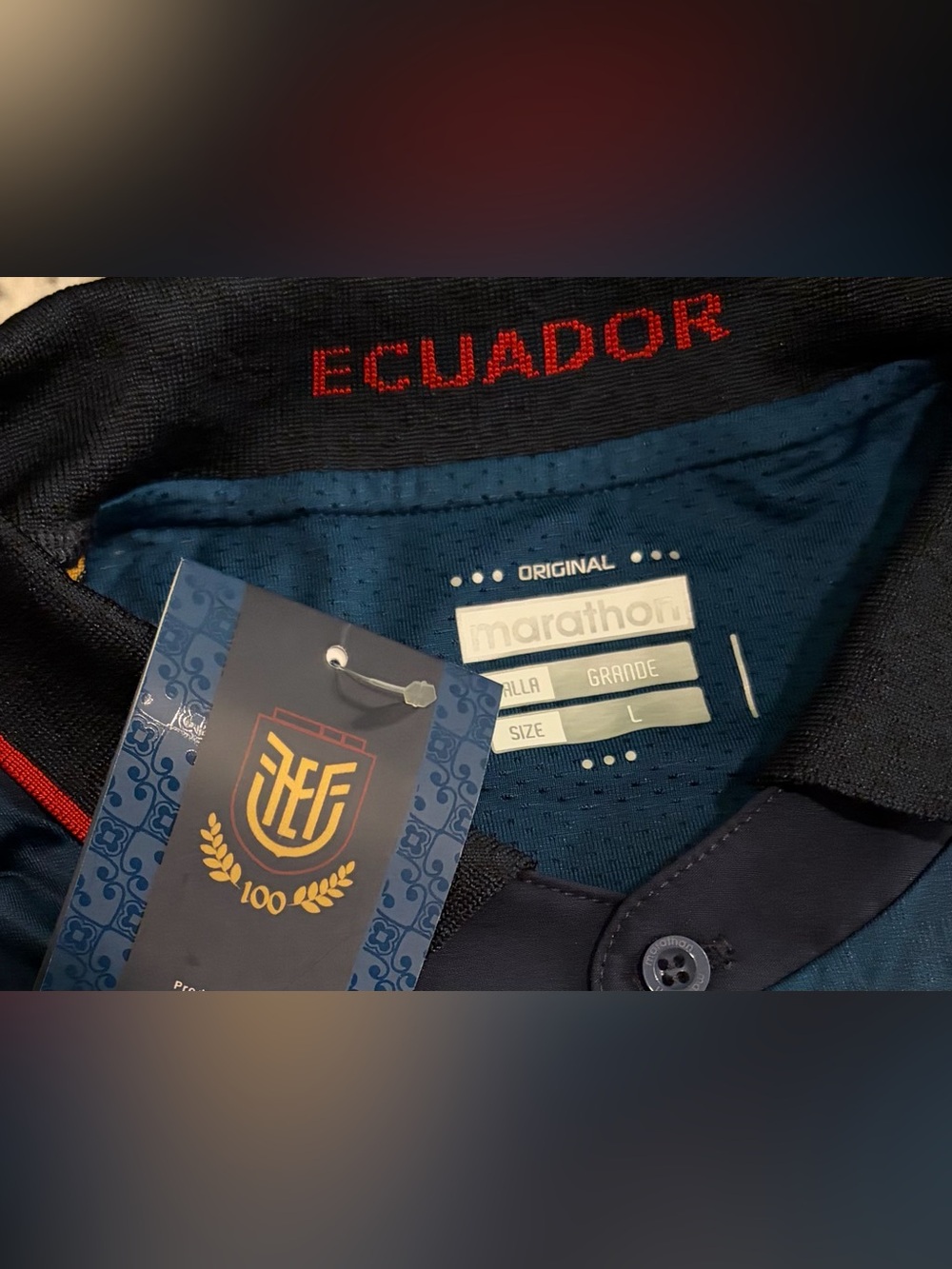 Marathon Authentic Ecuador 100 Years Edition Moises Caicedo #23 Jersey Men’s L - Picture 3 of 8